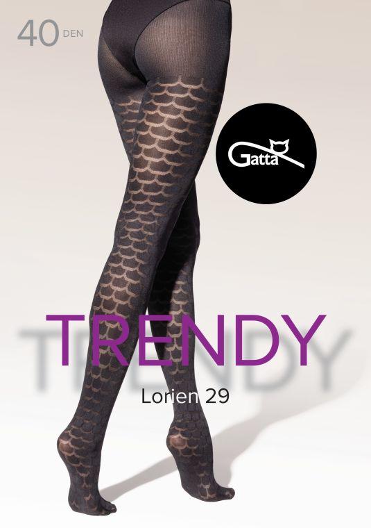GATTA LORIEN 26, 27, 28, 29 - RAJSTOPY DAMSKIE WZORZYSTE 40 DEN - 000.198 - TRENDY AW25/26