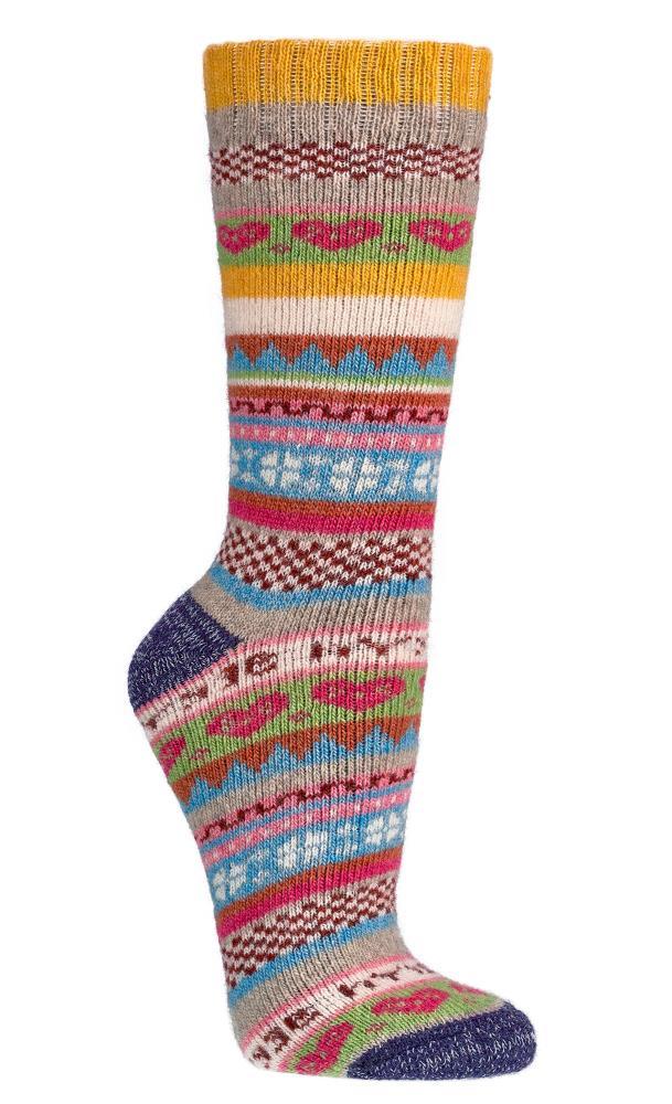 RISOCKS SKARPETKI WEŁNIANE SOCKS 4 FUN KOLOROWE CIEPŁE ART. W2199