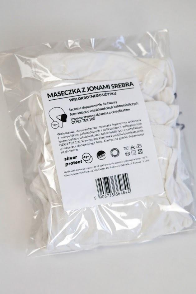 GABRIELLA MASKA OCHRONNA WIELOKROTNEGO UŻYTKU Z JONAMI SREBRA – CODE 1075