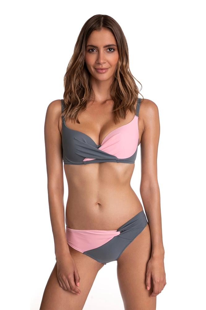 PRIMO DWUCZĘŚCIOWY KOSTIUM KĄPIELOWY DWUKOLOROWE BIKINI USZTYWNIANE MISKI 169