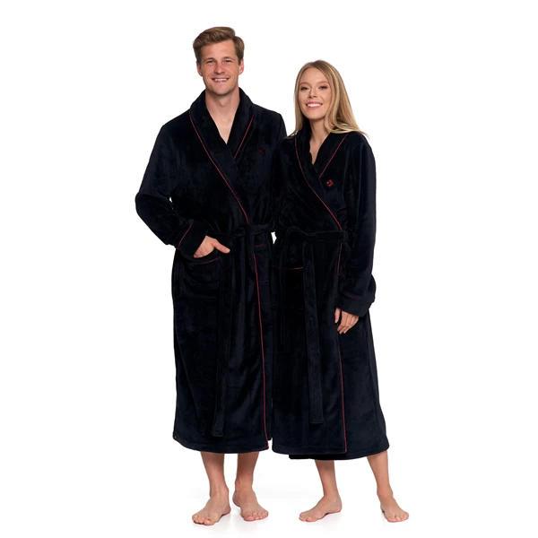 MORAJ CIEPŁY SZLAFROK MĘSKI DŁUGI Z WIĄZANIEM PDSZ4900-001