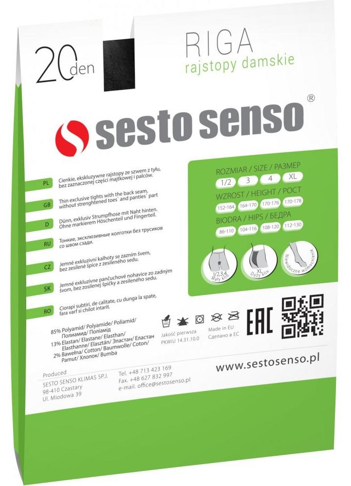 SESTO-SENSO RAJSTOPY RIGA 20 DEN R057 ZE SZWEM Z TYŁU