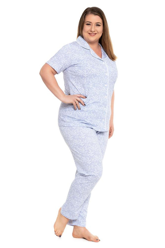 MORAJ PIŻAMA NOCNA DAMSKA  PLUS SIZE PDD6400-004 - SS/2024