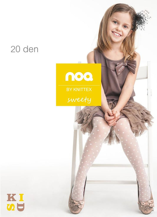 KNITTEX DR1505 - WZORZYSTE RAJSTOPY DZIEWCZĘCE SWEETY, 20 DEN