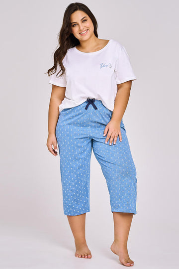3162 PIŻAMA DAMSKA LEONA 2XL-3XL