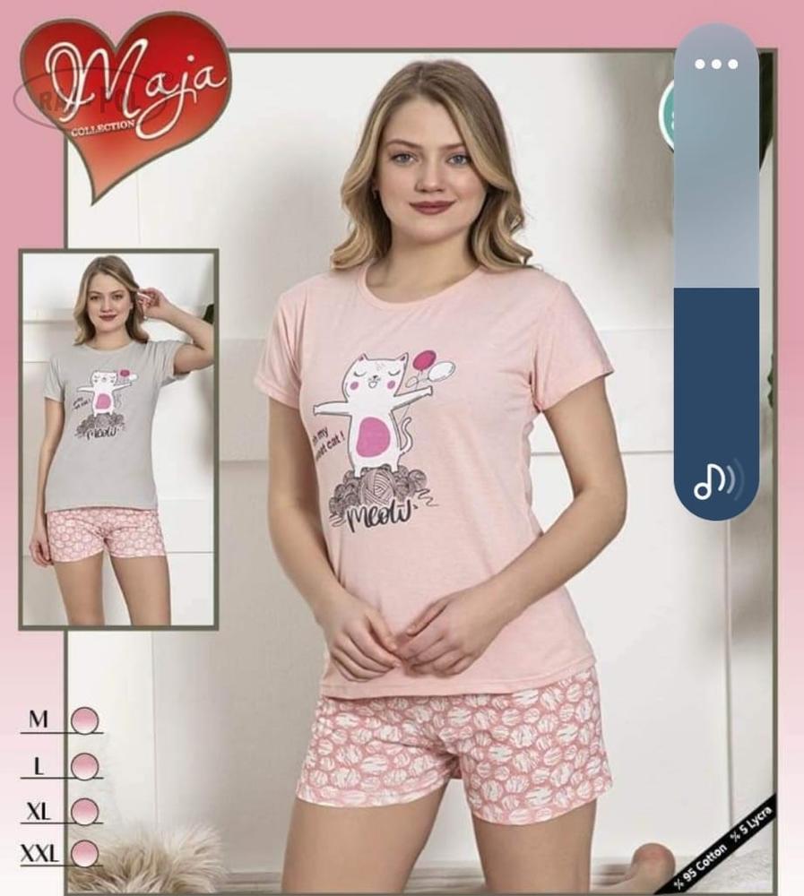 RAJ-POL PIŻAMA DAMSKA KR.RĘKAW, KR.SPODNIE ART.736744