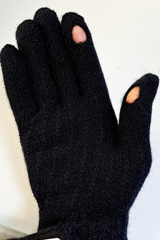 BE SNAZZY RĘKAWICZKI DAMSKIE Z ROZCIĘCIEM NA PALCU WSKAZUJĄCYM I KCIUKU R-246