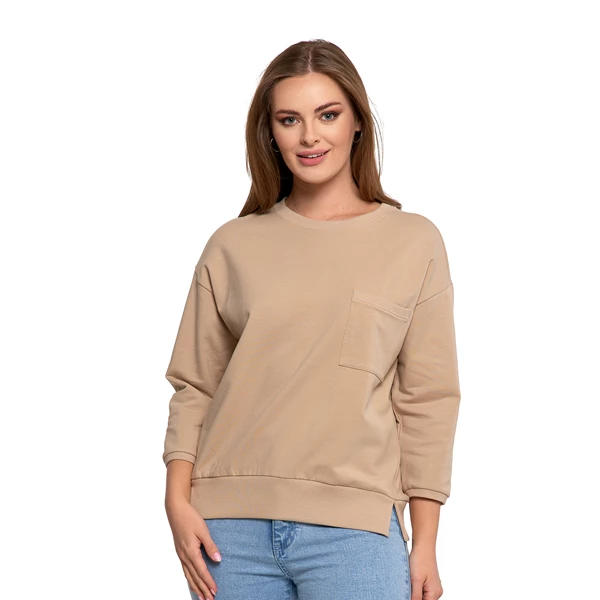MORAJ BLUZA DAMSKA Z KIESZONKĄ O LUŹNYM KROJU OBD2500-005