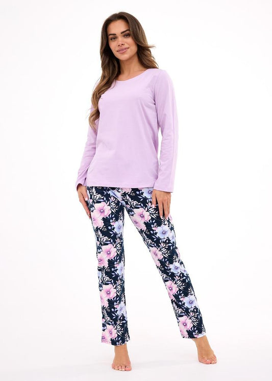 CORNETTE PIŻAMA DAMSKA NATALIE DŁ/RĘKAW 145/462