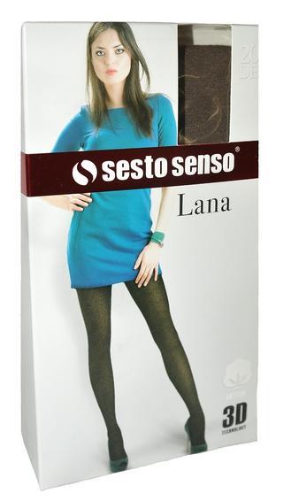 SESTO-SENSO RAJSTOPY DAMSKIE BAWEŁNIANE LANA 200 DEN, GŁADKIE