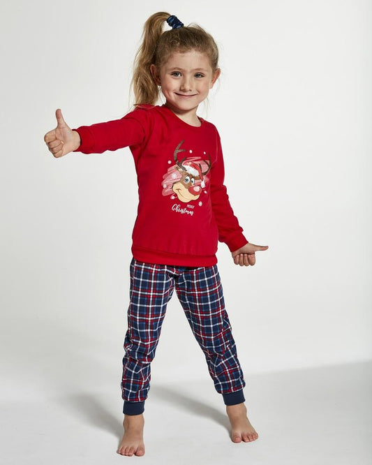 CORNETTE PIŻAMA GIRL DR 592/130 REINDEER