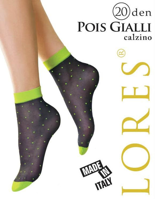 LORES SKARPETKI POIS GIALLI 20 DEN