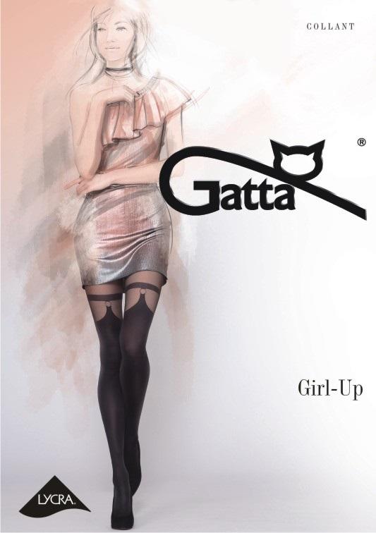 GATTA RAJSTOPY DAMSKIE WZORZYSTE, GIRL-UP