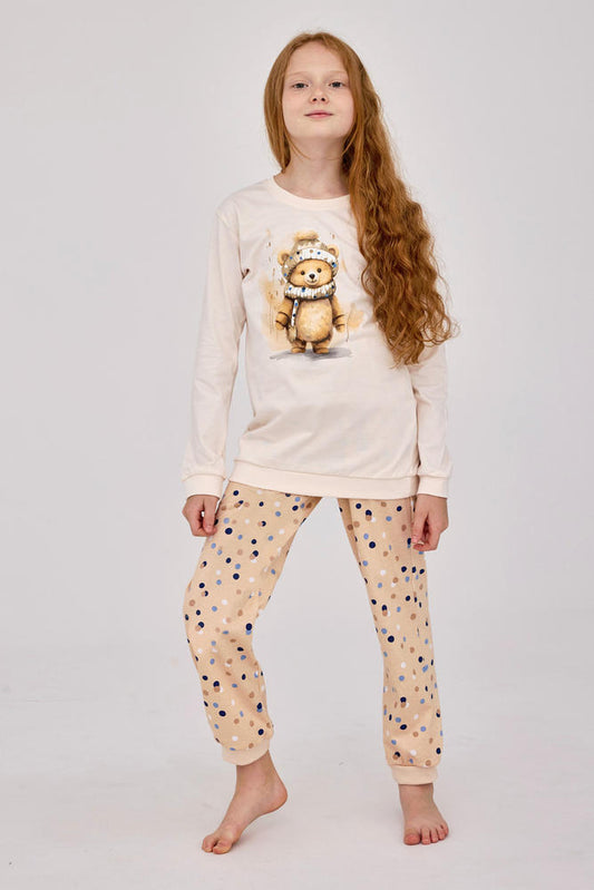 CORNETTE PIŻAMA GIRL YOUNG DR 592/180 SWEET BEAR