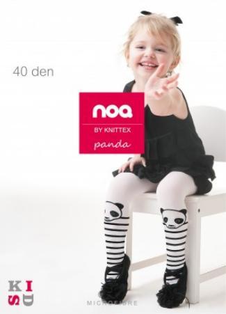 KNITTEX DR1508 - RAJSTOPY DZIEWCZĘCE WZORZYSTE PANDA, 40 DEN