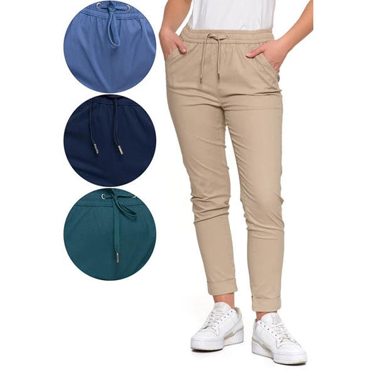 MORAJ SPODNIE DAMSKIE JOGGER W STYLU CASUAL Z BAWEŁNY OSD4500006