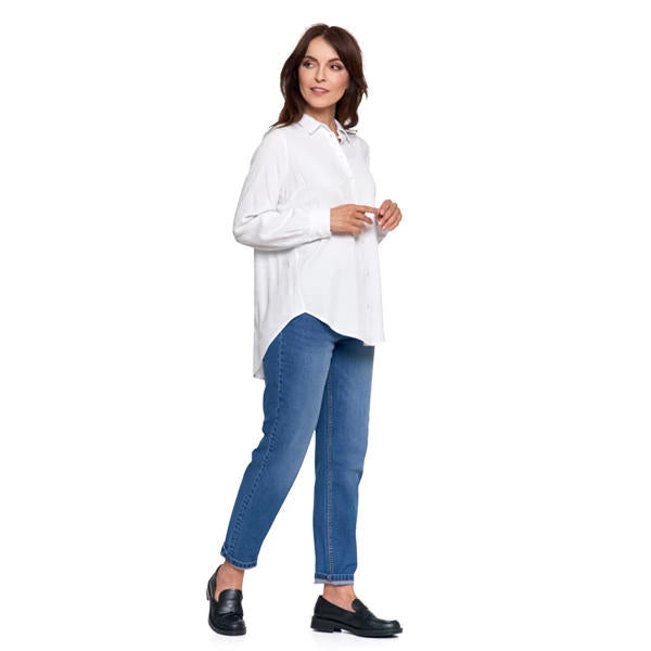 MORAJ KOSZULA DAMSKA OVERSIZE Z WYDŁUŻONYM TYŁEM OKD3500-001