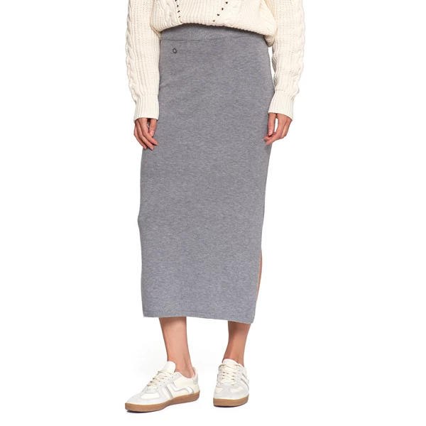 MORAJ DAMSKA SPÓDNICA SWETERKOWA MIDI Z ROZCIĘCIEM SD3000-002