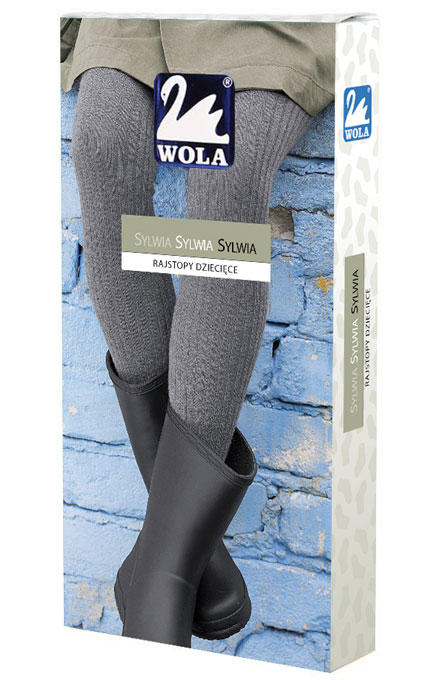 WOLA SYLWIA RAJSTOPY Z DOSZYTĄ BEZUCISKOWĄ GUMĄ 2-6 LAT