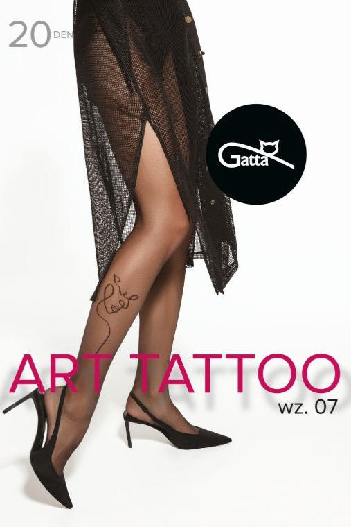 GATTA ART TATTOO -06, 07 RAJSTOPY 20 DEN 000.66R