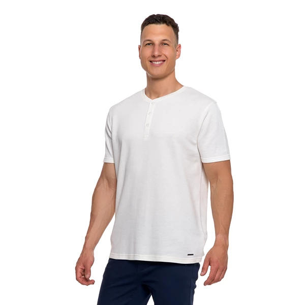 MORAJ T-SHIRT MĘSKI BAWEŁNIANY O STRUKTURALNYM SPLOCIE TYPU WAFFLE OTS2800-001