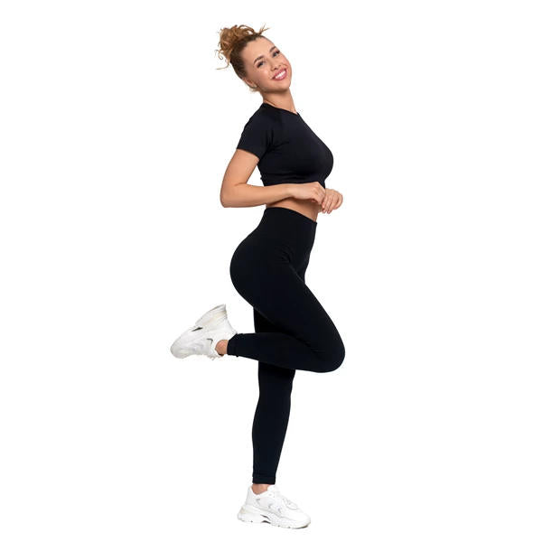 MORAJ LEGGINSY DAMSKIE OCIEPLANE Z WYSOKIM STANEM I SZEROKIM PASEM RDL2300-005