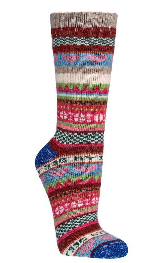 RISOCKS SKARPETKI WEŁNIANE SOCKS 4 FUN KOLOROWE CIEPŁE ART. W2199