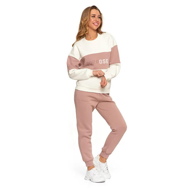 MORAJ DAMSKA BLUZA LUŹNA OCIEPLANA Z NAPISEM OBD5800-001