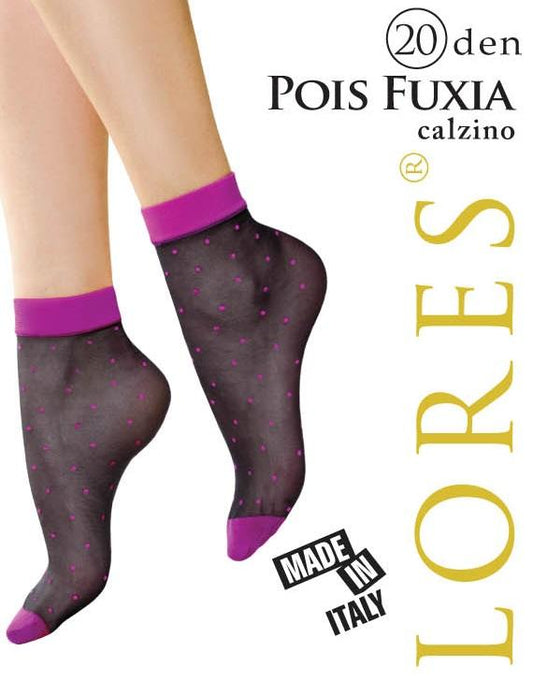 LORES SKARPETKI POIS FUXIA 20 DEN