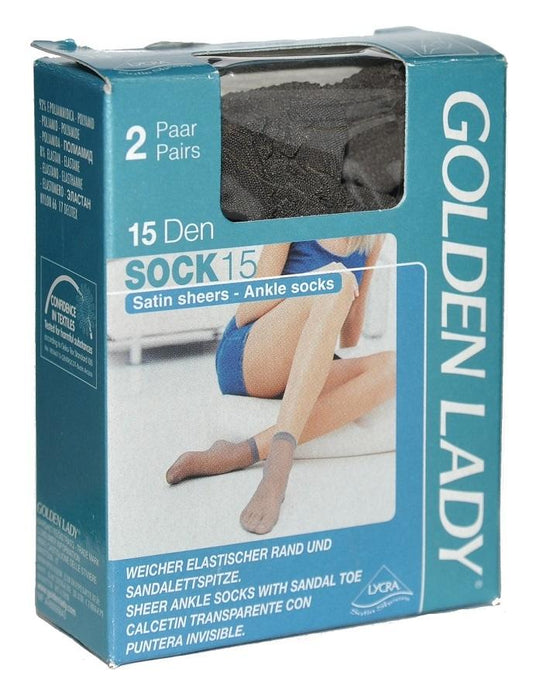GOLDEN LADY GODLEN LADY SKARPETKI SOCK 15 DEN SATIN SHEERS – ANKLE SOCKS