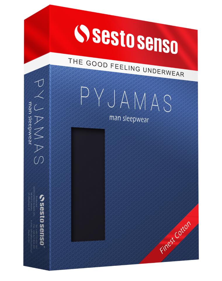 SESTO-SENSO PIŻAMA MĘSKA DŁUGI RĘKAW WZ-04 P1091, WZ-04 MAXI P1143
