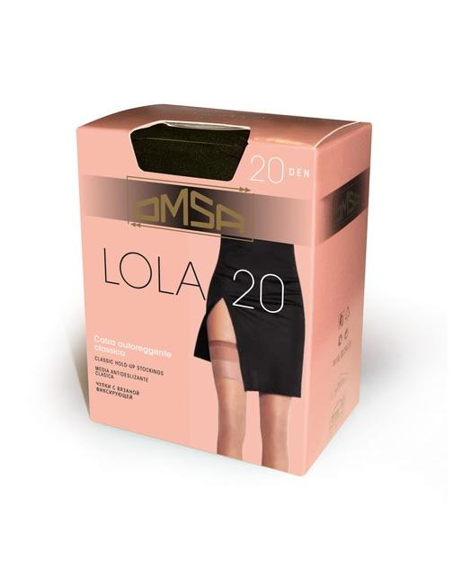 OMSA 050OM - POŃCZOCHY SAMONOŚNE LOLA ELASTIL 20 DEN