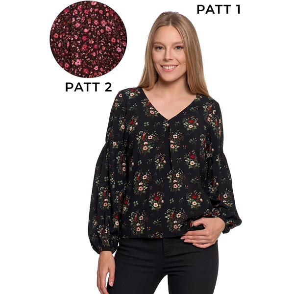 MORAJ KOSZULA DAMSKA Z BUFIASTYMI RĘKAWAMI OKD3300-004