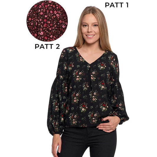 MORAJ KOSZULA DAMSKA Z BUFIASTYMI RĘKAWAMI OKD3300-004