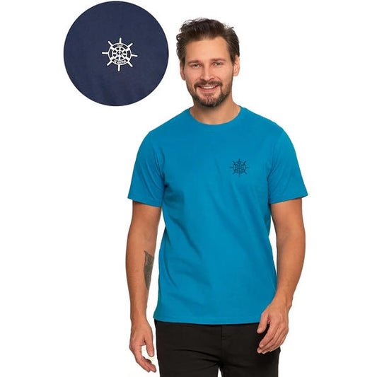 MORAJ T-SHIRT MĘSKI BAWEŁNIANY Z MARYNISTYCZNYM MOTYWEM OTS1700-009