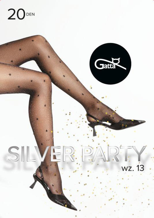 GATTA SILVER PARTY 12, 13, 14, 15 - RAJSTOPY WZORZYSTE 20 DEN - 000.11T