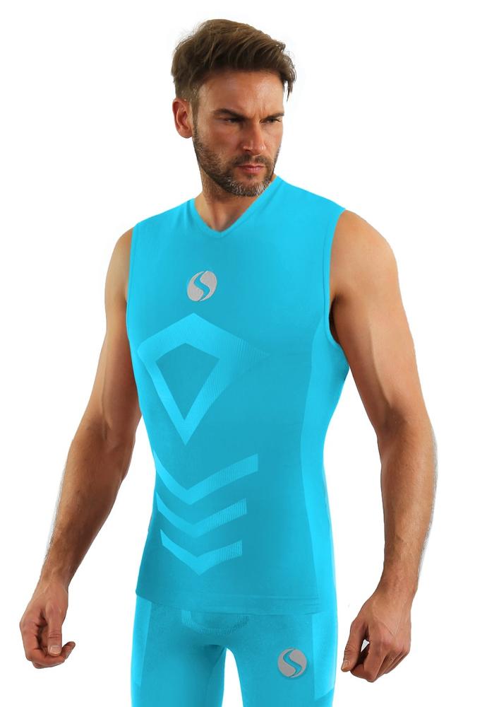 SESTO-SENSO MENS TANK TOP CL 38 - KOSZULKA TERMOAKTYWNA SZEROKIE RAMIĄCZKO