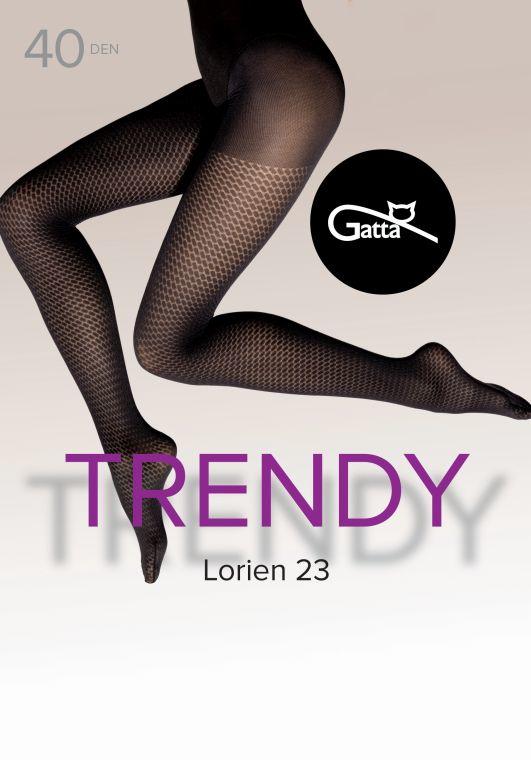 GATTA LORIEN 23, 24, 25 - RAJSTOPY DAMSKIE WZORZYSTE 40 DEN - 000.198 - TRENDY 24/25