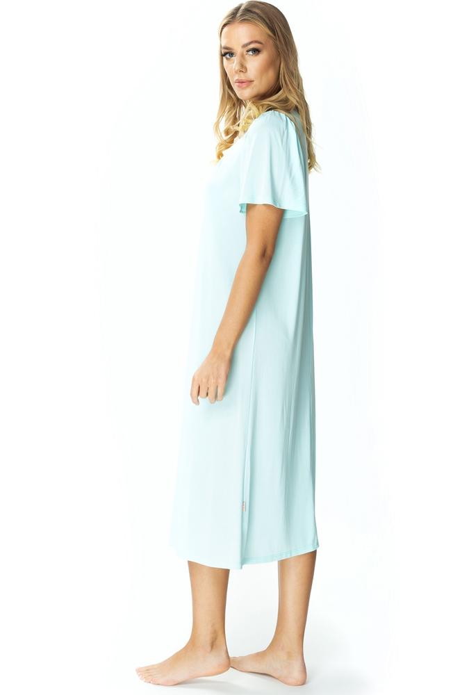 MEWA KOSZULA NOCNA DAMSKA LILIA Z HAFTOWANĄ APLIKACJĄ