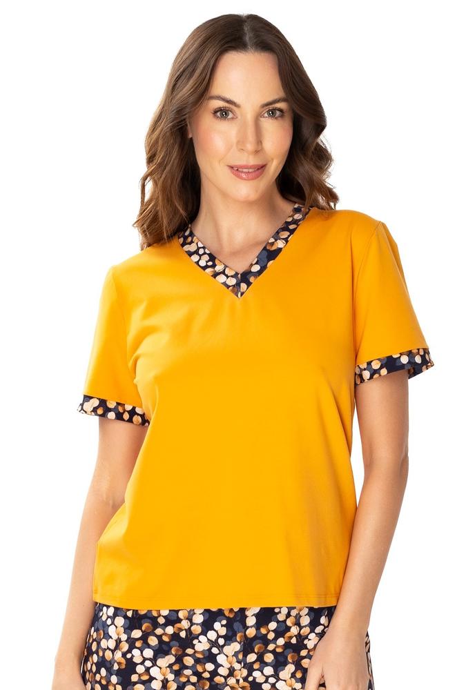 MEWA POMARAŃCZOWA BLUZKA PIŻAMOWA LUCY