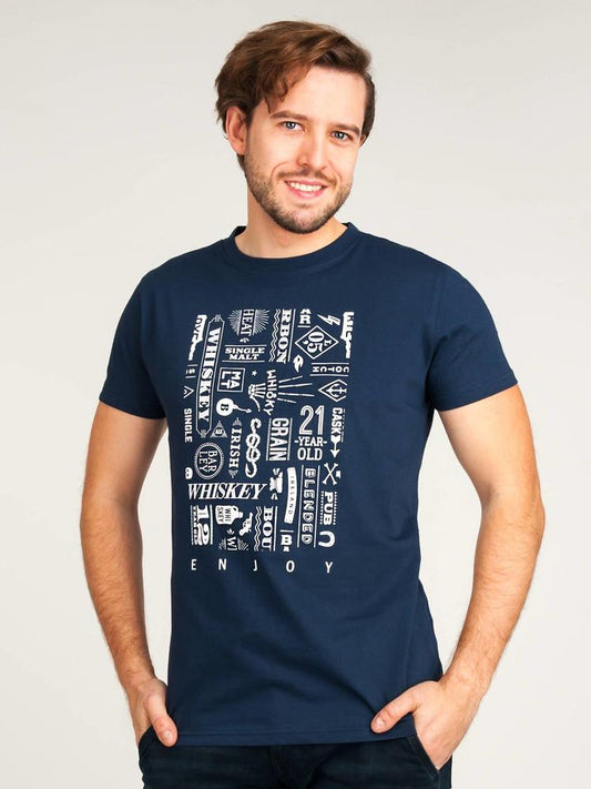 YO PKK-0109F KOSZULKA MĘSKA T-SHIRT NAPISY  -  WL 2022