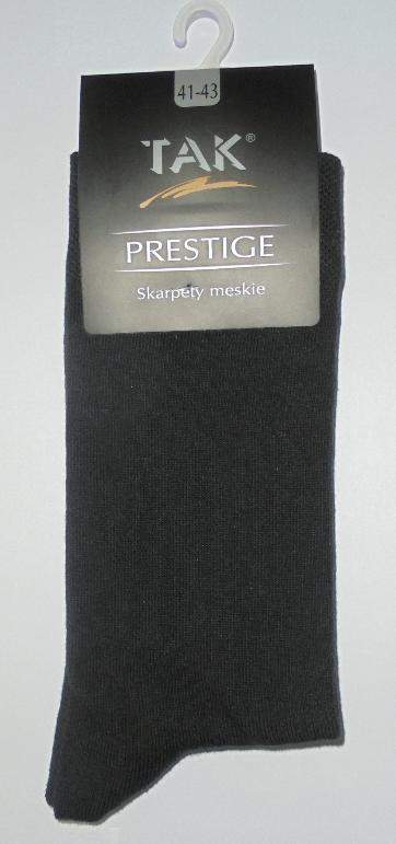 TAK SKARPETY MĘSKIE BAWEŁNA+LYCRA, PRESTIGE - ostatnie sztuki