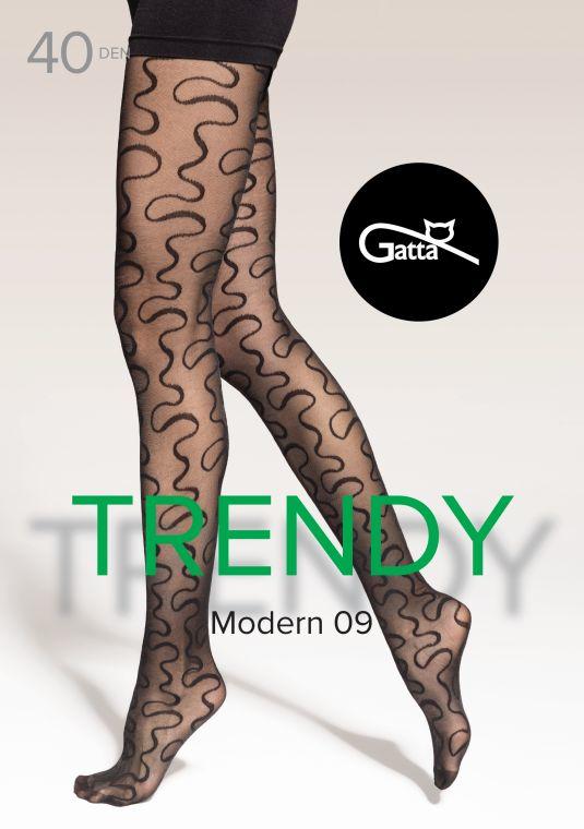 GATTA MODERN 09, 10 - RAJSTOPY DAMSKIE WZORZYSTE 40 DEN 000.53V - TRENDY AW25/26
