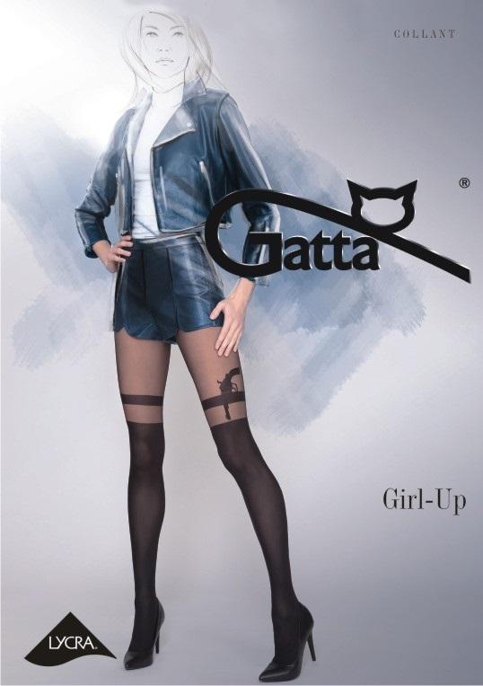 GATTA RAJSTOPY DAMSKIE WZORZYSTE, GIRL-UP