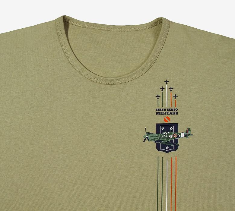 SESTO-SENSO PIŻAMA MĘSKA SHORT MILITARY 7538