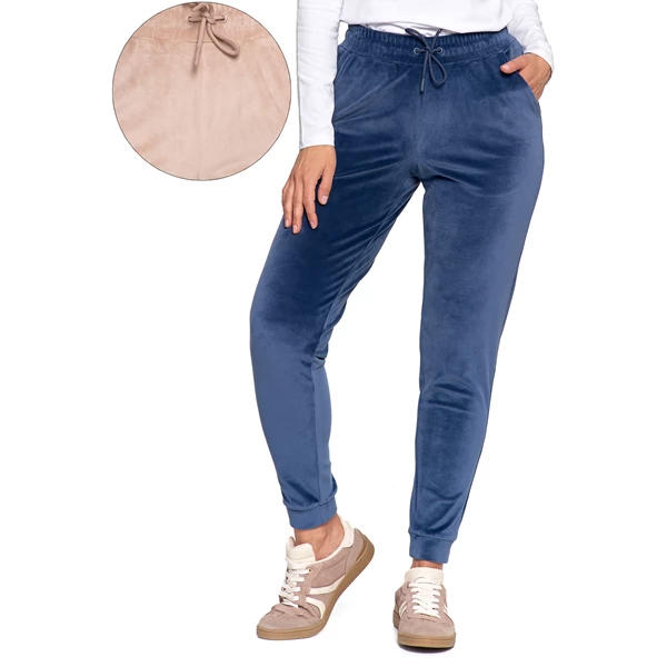 MORAJ SPODNIE DAMSKIE WELUROWE Z WYSOKIM STANEM OSD2800-011