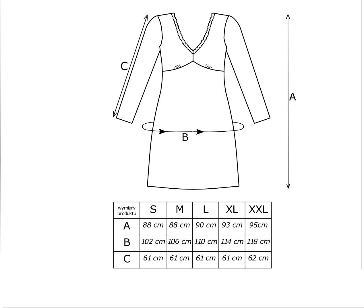 DONNA KOSZULA NOCNA Z DŁUGIM RĘKAWEM - MICHELLE II