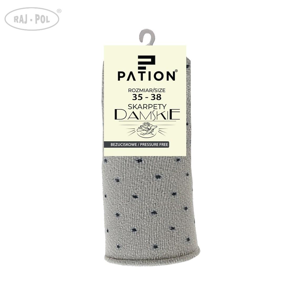 RAJ-POL SKARPETY DAMSKIE BEZUCISKOWE PATION D-2514BQ KROPKI 754311, 754328