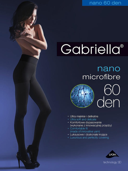 GABRIELLA RAJSTOPY DAMSKIE NANO MICROFIBRE 60 DEN CODE 648