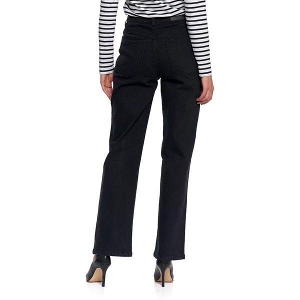 MORAJ SPODNIE DAMSKIE JEANSOWE Z SZEROKĄ NOGAWKĄ OSD5200-003